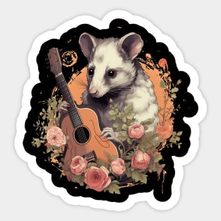 possum play guitar Sticker